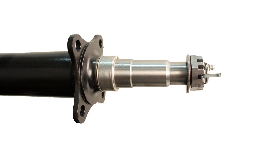 Painted 2 3/8" Round Trailer Axle 3,500 lbs. Capacity with 1 3/8" x 1