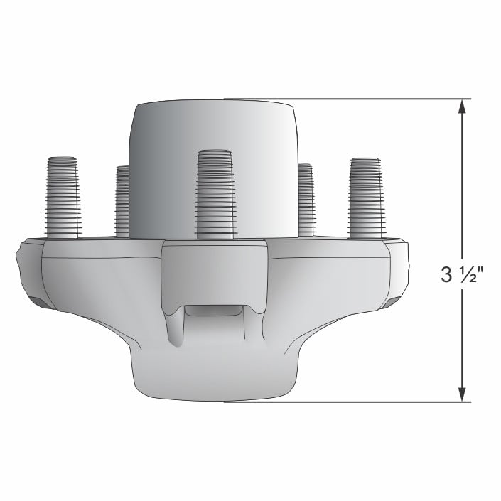 Loadrite/EZLoader BT150A (Short) Trailer Hub with 11/16" Bearings