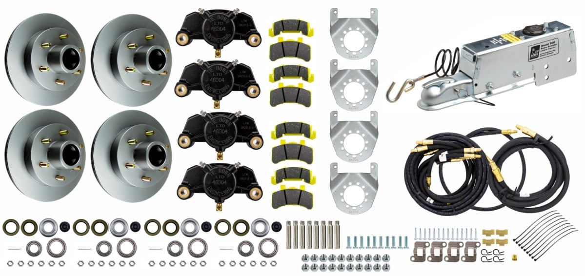 Tie Down Engineering 12" Tandem Axle Disc Brake Kit 6 on 5 1/2