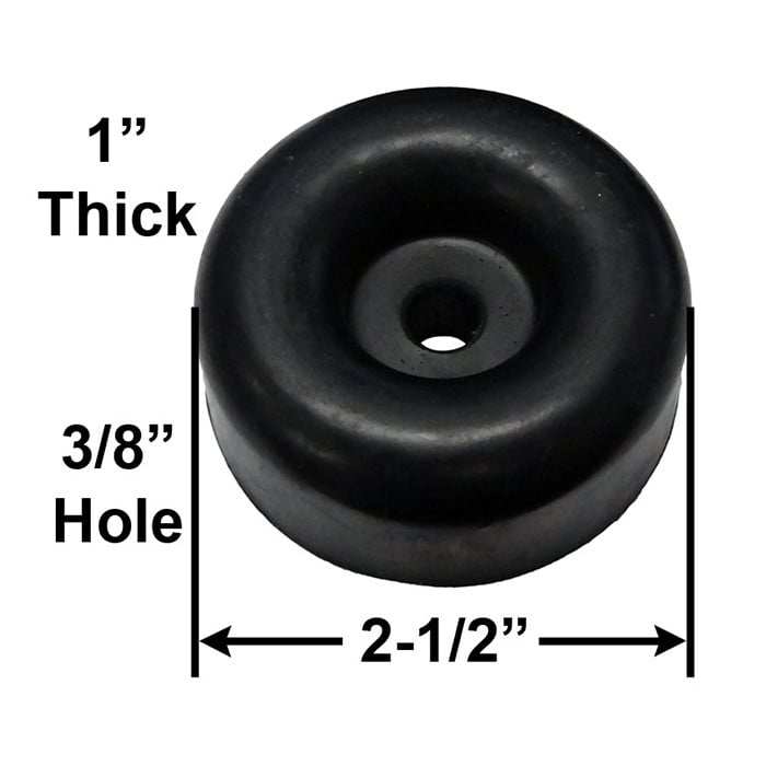 Trailer Door Rubber Bumper 2 1/2" O.A. Bumpers Door & Gate Hardware
