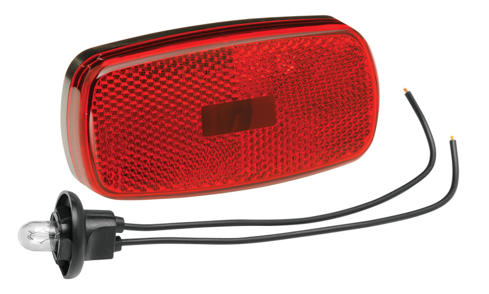 Clearance Light #59 Red with Reflex w/Black Base 