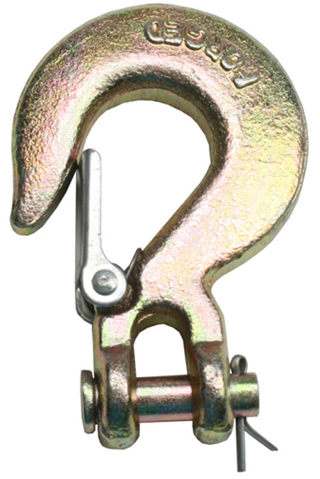 5/16" Clevis Slip Hook with Latch Winch Safety Chain Tow 
