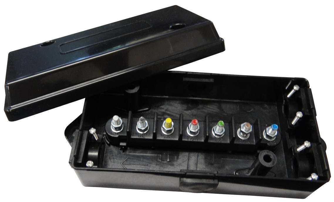 Polypropylene Electrical Junction Box With 7 Terminals 