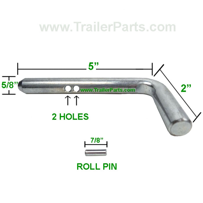 Sure-Trac Gate Pin - Zinc Plated - Trailer Door Hardware - Door