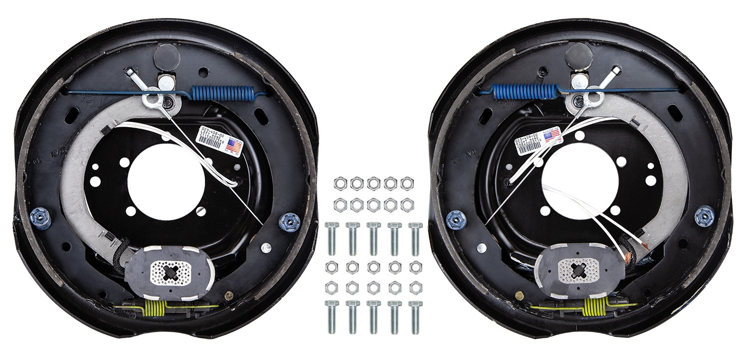 Dexter Nev-R-Adjust 12" x 2" Electric Trailer Brake Kit - Left & Right Hand Assemblies - 6,000 lbs. Axle Capacity