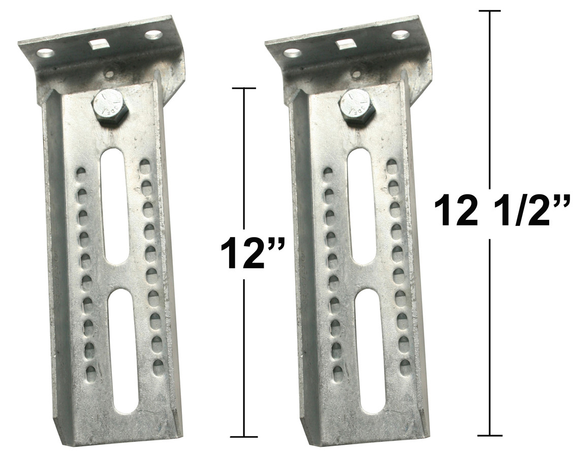 12" Bunk Brackets with Swivel - One Pair