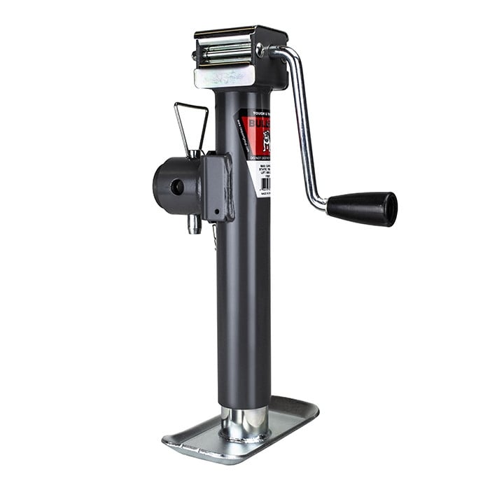 Bulldog 5,000 lbs Sidewind Tubular Mount Round Swivel Jack 10" Travel