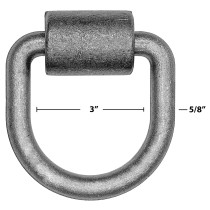 RAM DR-580W 5/8" Forged D-Ring w/ Weld On Bracket (Compatible w/ Buyers B40)