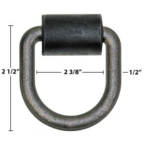 RAM DR-120W 1/2" Forged D-Ring w/ Weld On Bracket (Compatible w/ Buyers B38W)