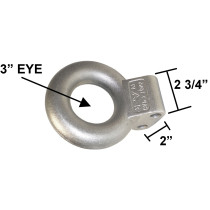 Lunette Eye for Adjustable Channel - 3" I.D. - 20,000 lbs.