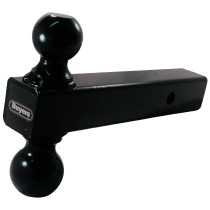 Double Ball Mount - 2" and 2 5/16" Over/Under Hitch Balls - 8" Shank