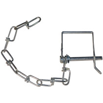 1/4" x 2" Safety Pin with 8" Attached Chain