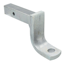 Solid Shank Zinc Coated Ball Mount 8 1/2” Length with 4” Drop, Draw-Tite brand