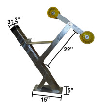 3" x 3" x 36" Galvanized Winchpost Assembly - Fits 3" x 3" Tongue - Will Accept Powerwinch®