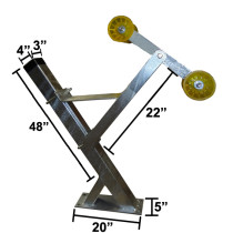  3" x 4" x 48" Galvanized Winchpost Assembly - Fits 3" x 4" Tongue - Will Accept Powerwinch®