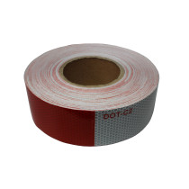 Alternating 2" x 150' Red and White Reflective Tape