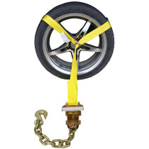 Side Mount Wheel Net with Ratchet and Chain Extension