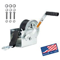 Dutton-Lainson 3,200 lbs. Two Speed Hand Winch with 25' Strap w/ Bolt Kit - DL3200A