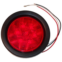 LED 4" Round Tail Light with Grommet