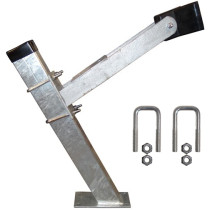 2" x 3" x 24" Galvanized Winchpost Assembly - Fits 2" x 3" Tongue