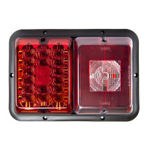 Bargman LED Taillight Double w/Incandescent Backup Light