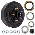 UCF 10" x 2 1/4" Brake Drum - 5 on 4 1/2" with 1 3/8" x 1 1/16" Bearings (L68149 x L44649) - 1/2" Studs