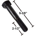 1" x 5 3/8" - 8 Thread - Equalizer Bolt - Compatible with Dexter® 007-169-00