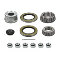 1 1/4" x 1 3/4" Bearing Kit with L25580 and L15123 Bearings, GS11 and GS15 Grease Seals, 4LN Lug Nuts, and Lube Dust Cap