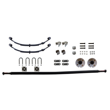 Axle Kit - 4 Bolt Hubs - For 48" Trailers - 2,000lb Capacity