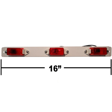 Optronics Red Incandescent 3 Bar Light 