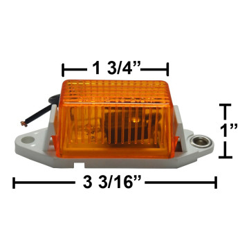 Optronics Marker Light - Incandescent - Amber