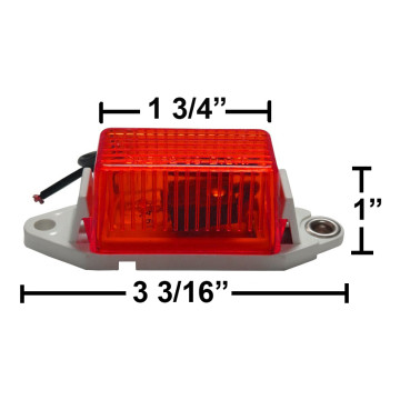 Optronics Marker Light - Incandescent - Red