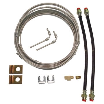 Single Axle Brake Line Kit with 20' Metal Line - For Disc Brakes  