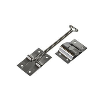 Trailer Door Holder Hook and Keeper - 4" - Stainless Steel
