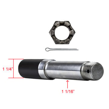 Trailer Axle Spindle - 44649 Bearings