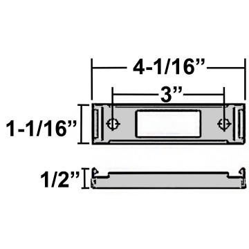 Optronics Mounting Bracket - Black - With Single Wire