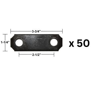 50 pieces of 2SS Shackle Link