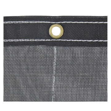 Buyers 8' x 18' Black Mesh Tarp - PVC Coated