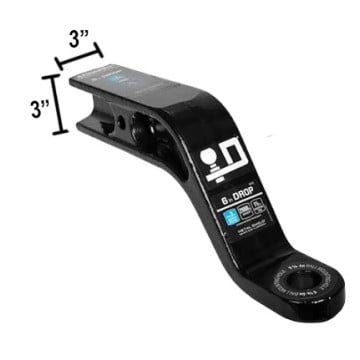 Draw-Tite Ball Mount - 4" Rise - 6" Drop - 21,000lb Capacity