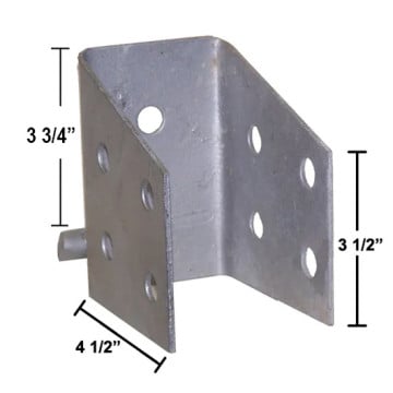 Crossmember Clip for 4" Side Rail
