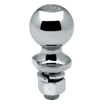 Hitch Ball - 2" Ball - 3/4" Shank x 1 1/2" Long Shank - Chrome - 3,500 lbs. Capacity
