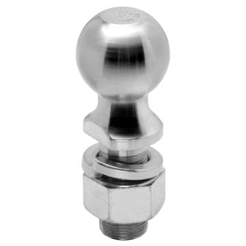 Hitch Ball - 2 5/16" Ball - 1 1/4" x 2 3/4" Long Shank - Chrome - 15K Capacity