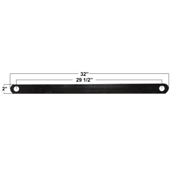Ramp Support Bar - 32" Overall Length - 2" Wide 
