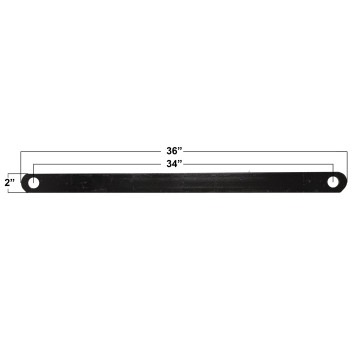 Ramp Support Bar - 36" Overall Length - 2" Wide 