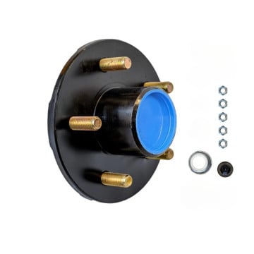 PREGREASED Trailer Hub - 5 on 4 1/2" with 68149 x 44649 Bearings