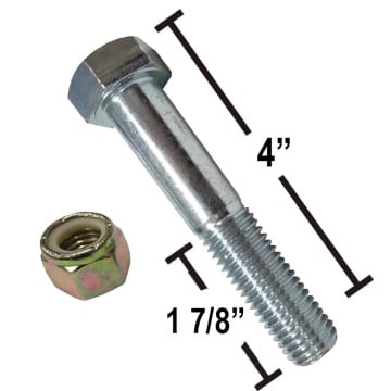 Equalizer Bolt 3/4" x 4" with Lock Nut - Zinc Plated
