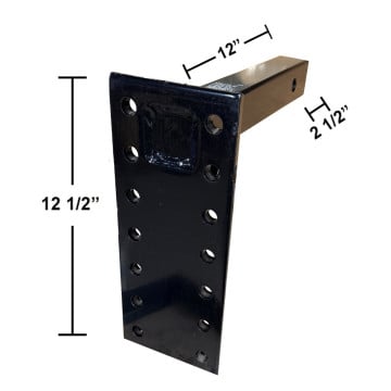 Buyers PM1012 Pintle Hook Mount - 10,000 lb. Capacity - 14 Holes - 1/2"