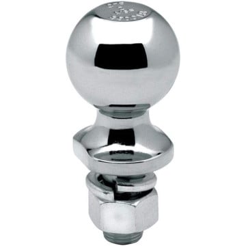 Hitch Ball - 1 7/8" Ball - 3/4" x 3 3/8" Long Shank - Chrome - 2K Capacity