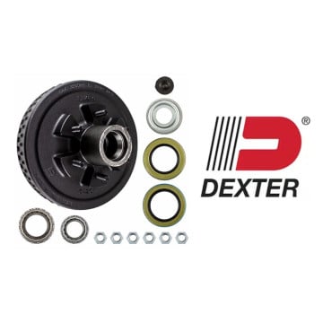 Dexter 008-201-09 - 12" x 2" Brake Drum - 6 on 5 1/2"