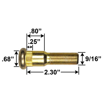 Trailer Wheel Stud - 9/16"